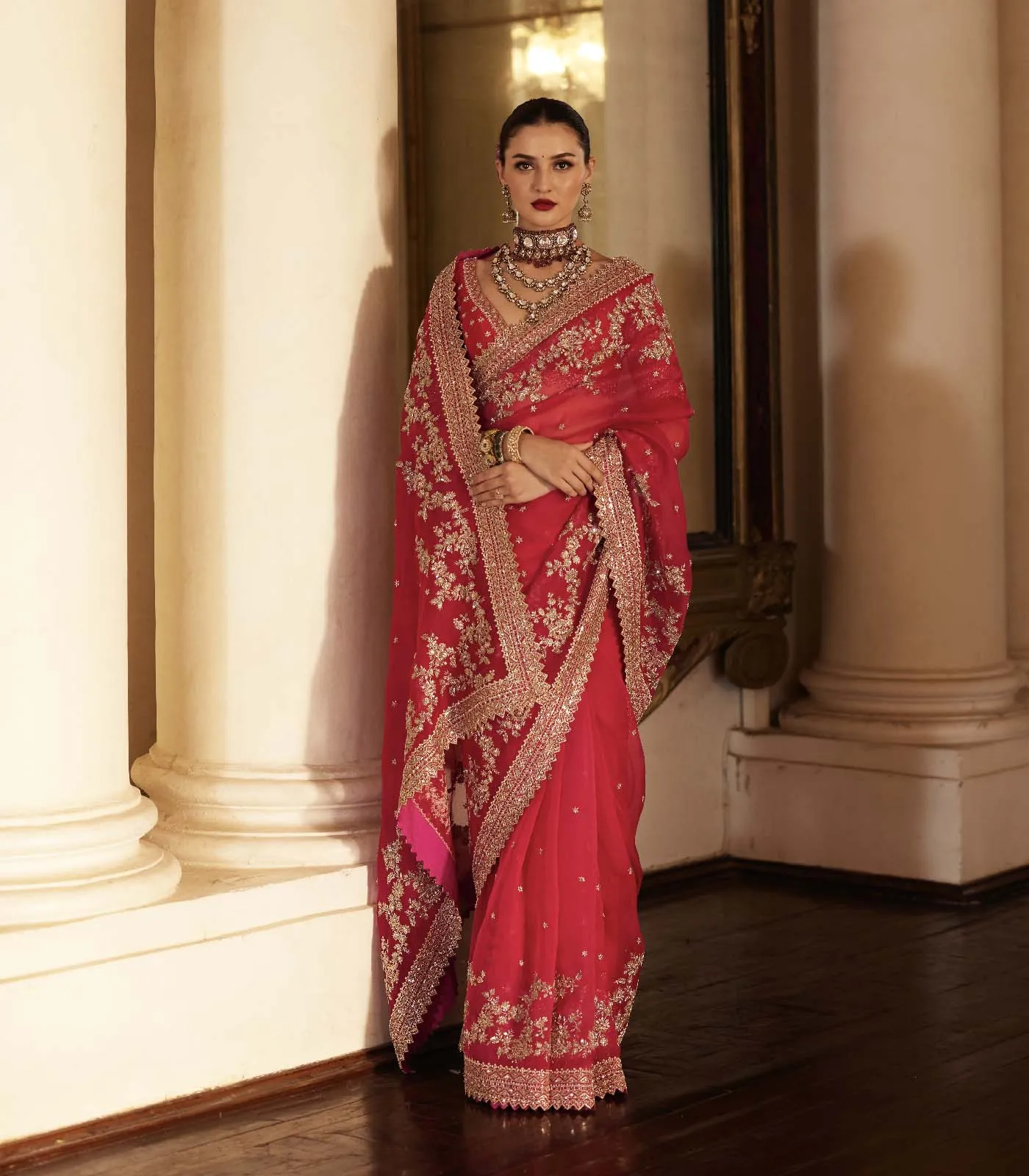 ZARDOZI SAREE SET