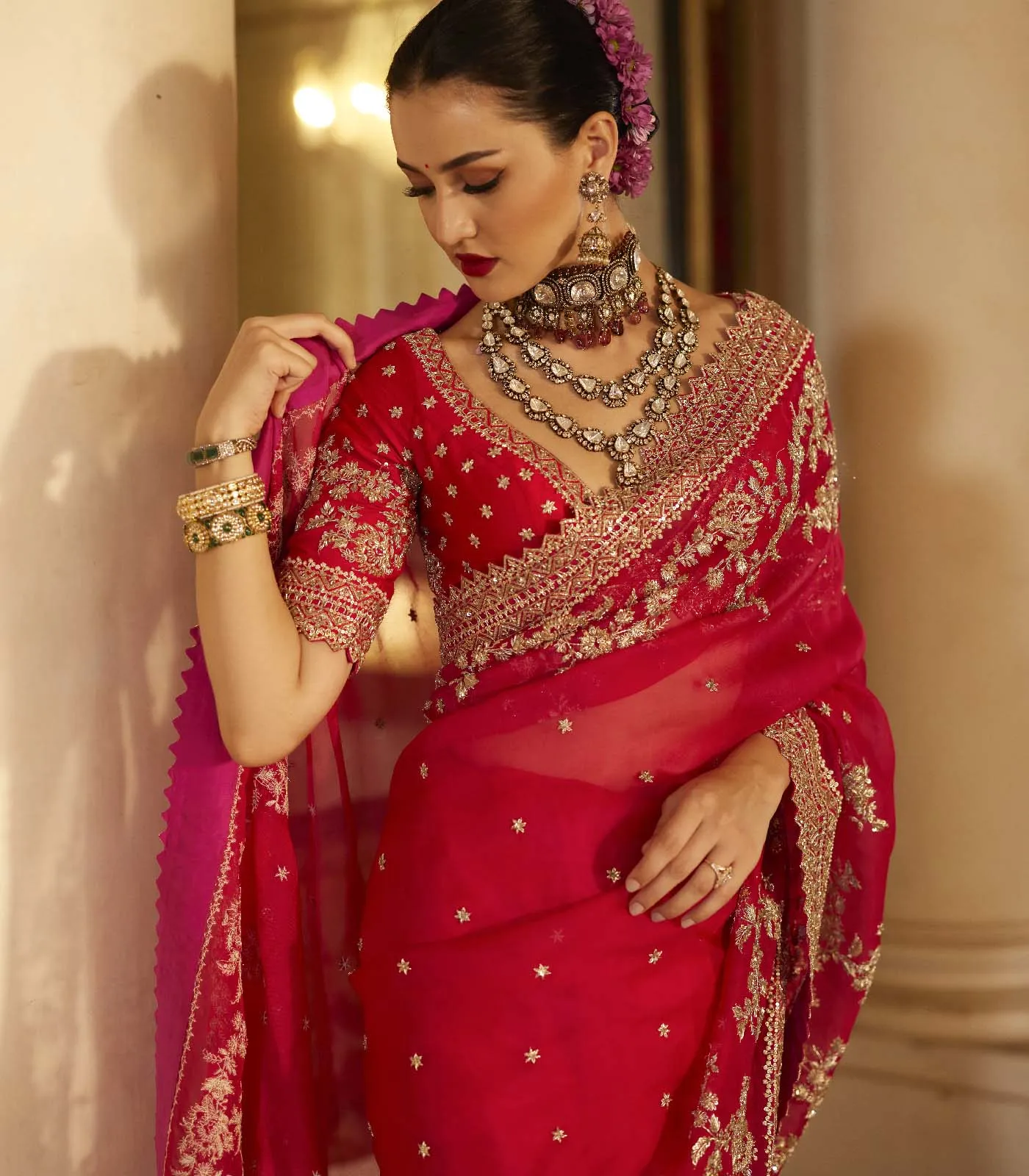 ZARDOZI SAREE SET